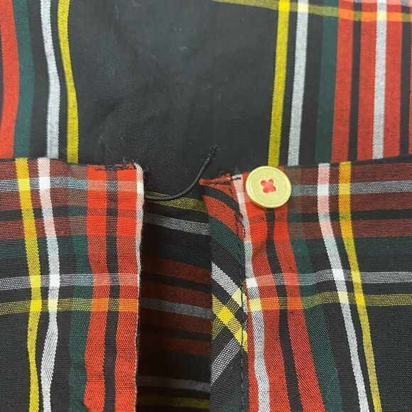 Crewcuts Girls' double-ruffle trim top in Stewart tartan* - Picture 3 of 4